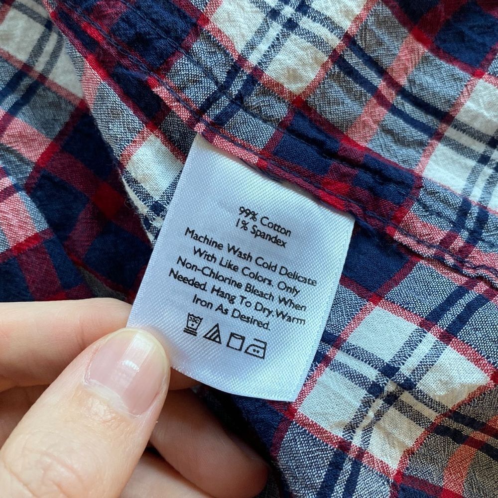 Eddie Bauer Women’s Flannel Classic Fit Lightweight Cotton Hiking Shirt Travel - Picture 7 of 9